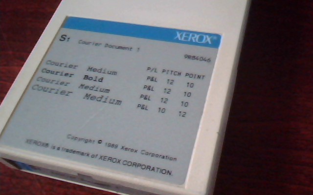 Xerox Desktop Laser Printer Font Cartridge Courier Doc1 - image 2