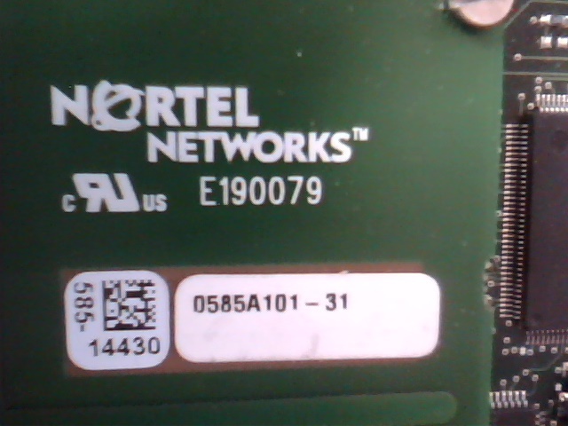 Nortel PP4 VME CPU Card with NTST0501 network and NTST0301 ATM modules - image 3