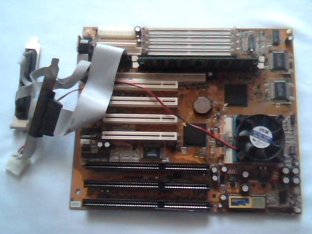 PCchips MB-M572-512K V1.2 Super Socket7 Motherboard 430TX Elpina MMX CPU 64MB