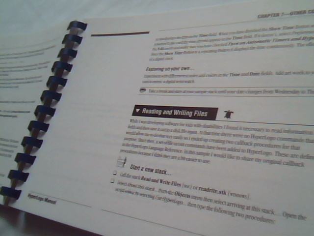 Exploring HyperLogo Tutorial + Reference for Hyperspace book manual spiral bound - image 2