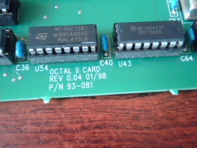 Octal II Card SULCUS Squirrel POS D71051C 8-Port Serial - image 3