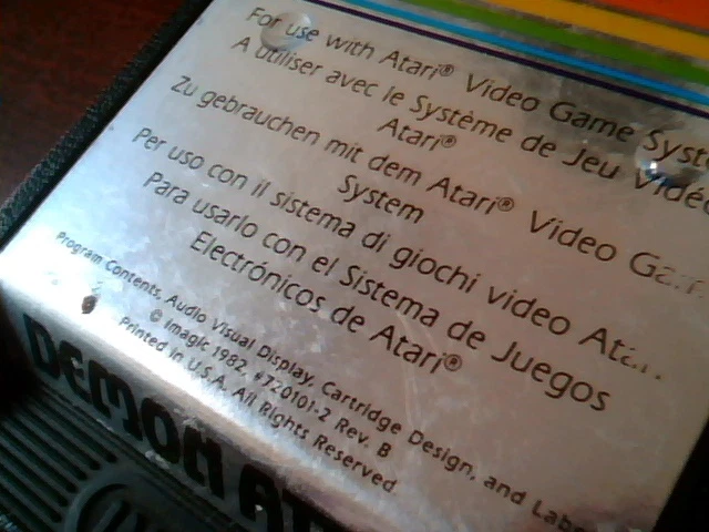 Imagic - Demon Attack - Video Game Cartridge Atari 1982 720101-2 - image 3