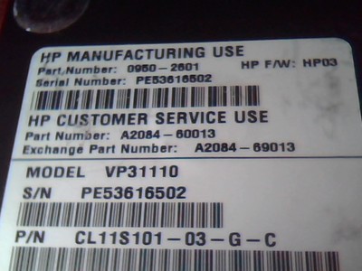HDD Disk Drive Quantum VP31110 CL11S101-03-G-C HP A2084-60013 — image 2