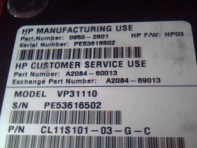 HDD Disk Drive Quantum VP31110 CL11S101-03-G-C HP A2084-60013 - image 2