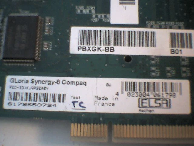 ELSA Gloria Synergy-8 Compaq PCI Video Card DEC PBXGK-BB 298693-001 - image 6