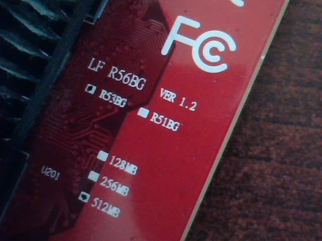 LF R56BG v1.2 DVI TV 512MB DDR3 AGP Video Card 6600GT X1650PRO - image 3