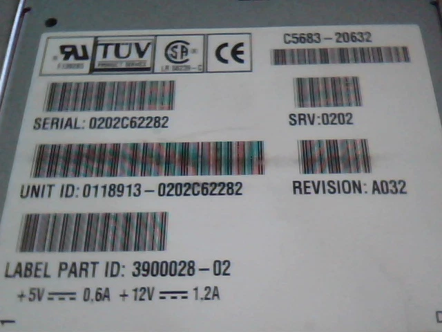 SCSI DAT Tape Drive SUN 390-0028-02 HP C5683-20632 DDS4 40GB SCSI LVD A032 - image 4