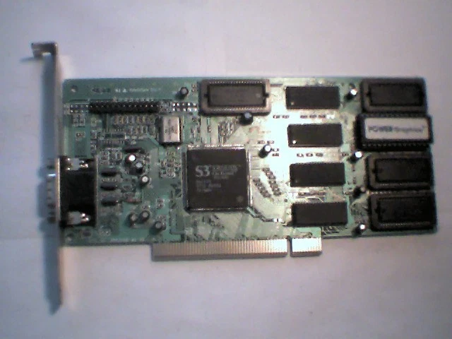 PCI Video card S3 3D ViRGE MV375 4MB BNX8400-00-00 VGA Power Graphics