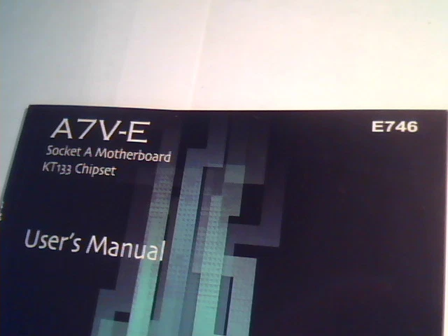 A7V-E user's manual Socket A Motherboard 15-063129001 - image 2