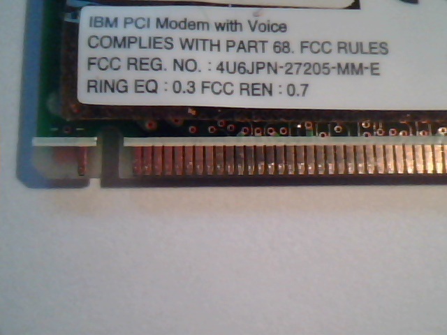 IBM FRU P/N 27L4988 Analog Modem 56K mini-PCI Cards - image 4