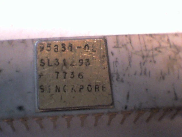 Rare computer chip - 95831-02 SL31293 1977 Gold Plated White Ceramic vintage old - image 2