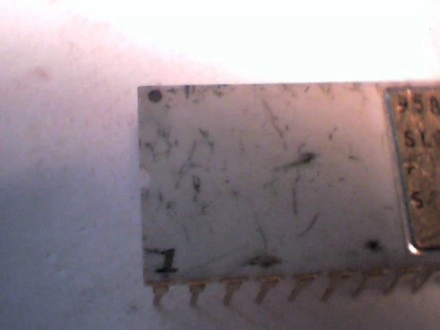 Rare computer chip - 95831-02 SL31293 1977 Gold Plated White Ceramic vintage old - image 3