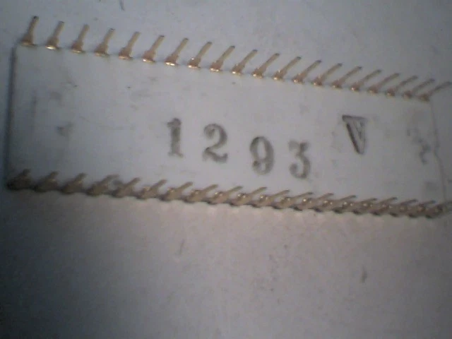 Rare computer chip - 95831-02 SL31293 1977 Gold Plated White Ceramic vintage old - image 5