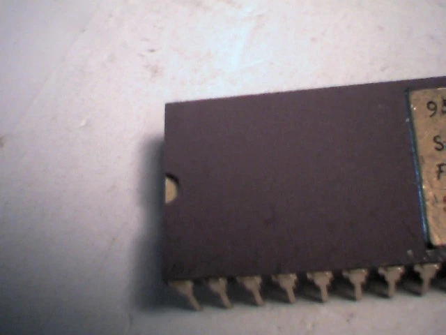 Rare computer chip 95831-04 SL90043 1978 Gold Plated Purple Ceramic vintage old - image 3