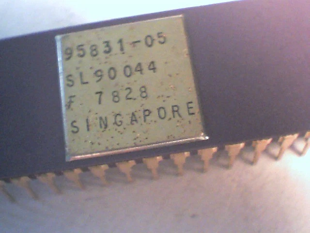 Rare computer chip 95831-05 SL90044 1978 Gold Plated Purple Ceramic vintage old - image 4