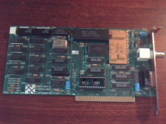 PcARC 580-0001 C1 ArcNet NIC 71-0961-002 8-bit ISA Card