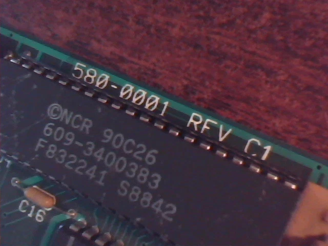PcARC 580-0001 C1 ArcNet NIC 71-0961-002 8-bit ISA Card - image 3