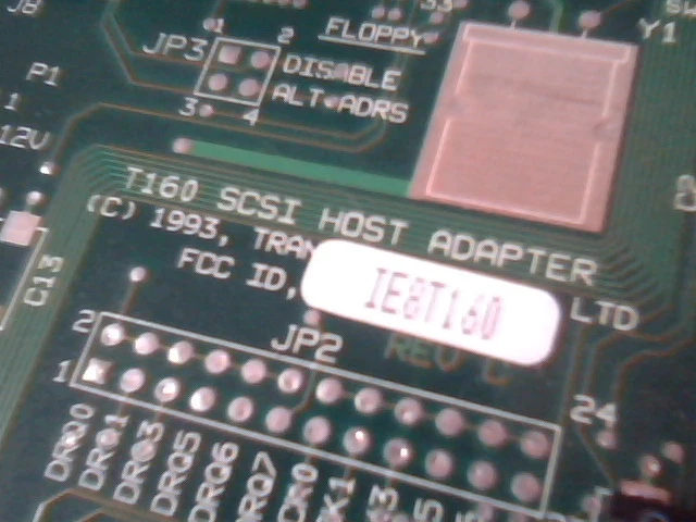 Trantor T160 SCSI Controller Card ISA NEC 50pin 25pin J - image 2