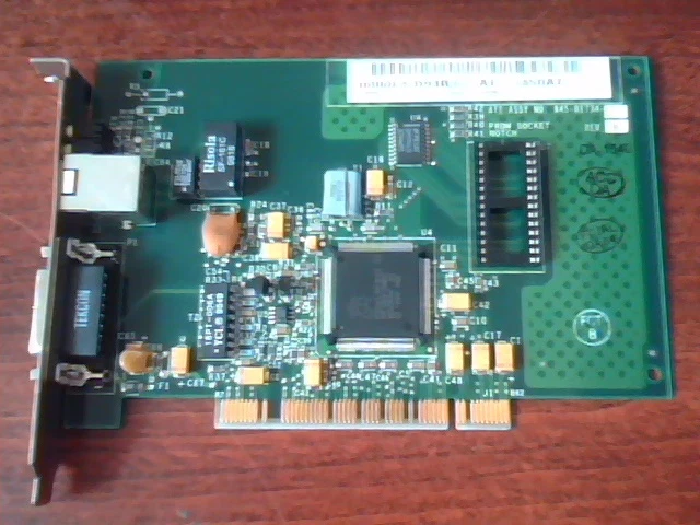 ATI PCI Ethernet Network Card 2450AT 845-01734-01 RevA RJ45 AUI