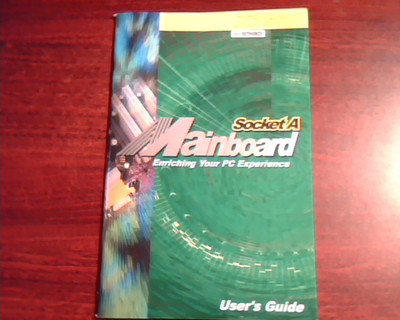 K7S5A Mainboard User's Guide Manual SocketA Version 3.1a