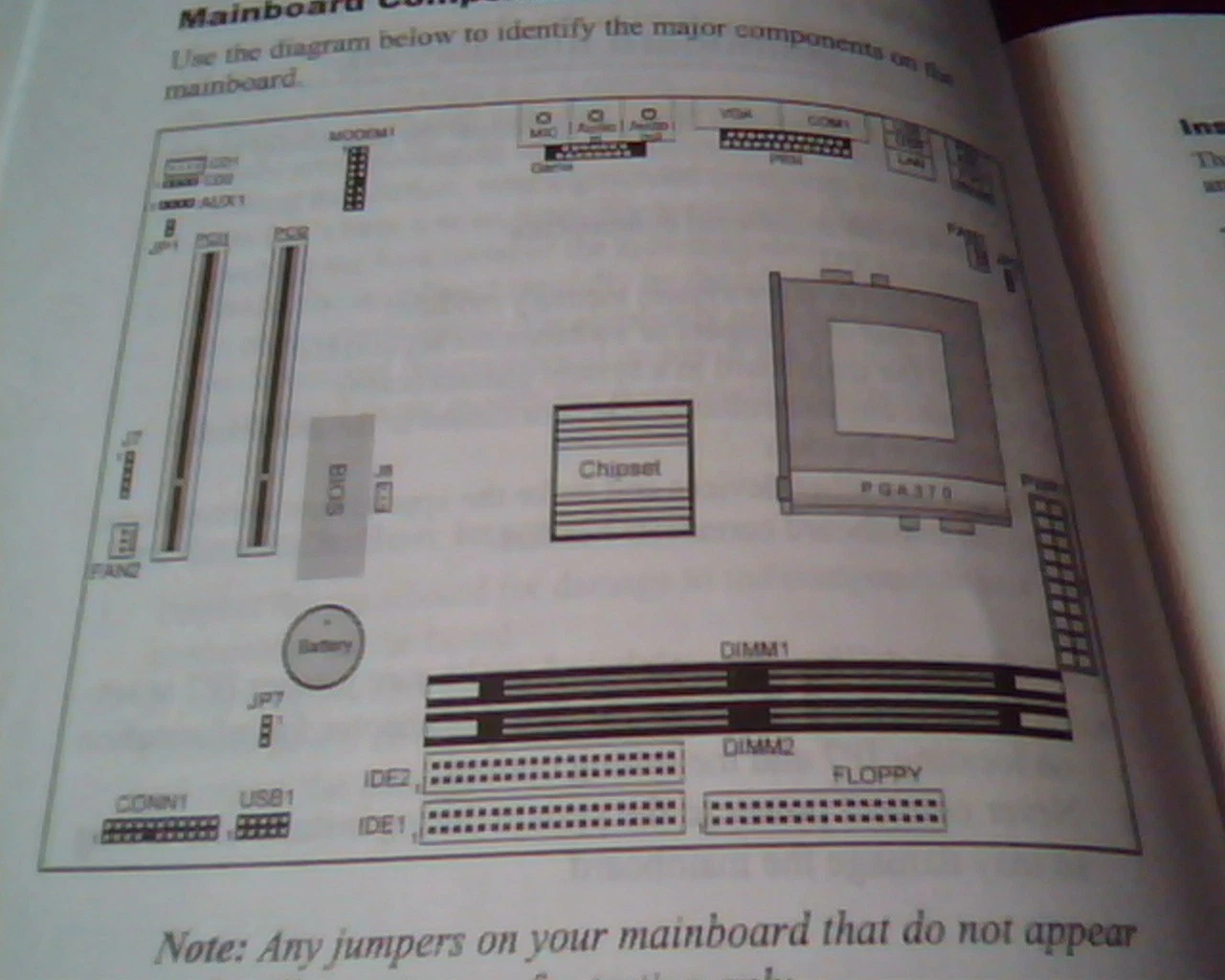 PC133 System Board Socket 370 User's Manual Guide M758LMR - image 2