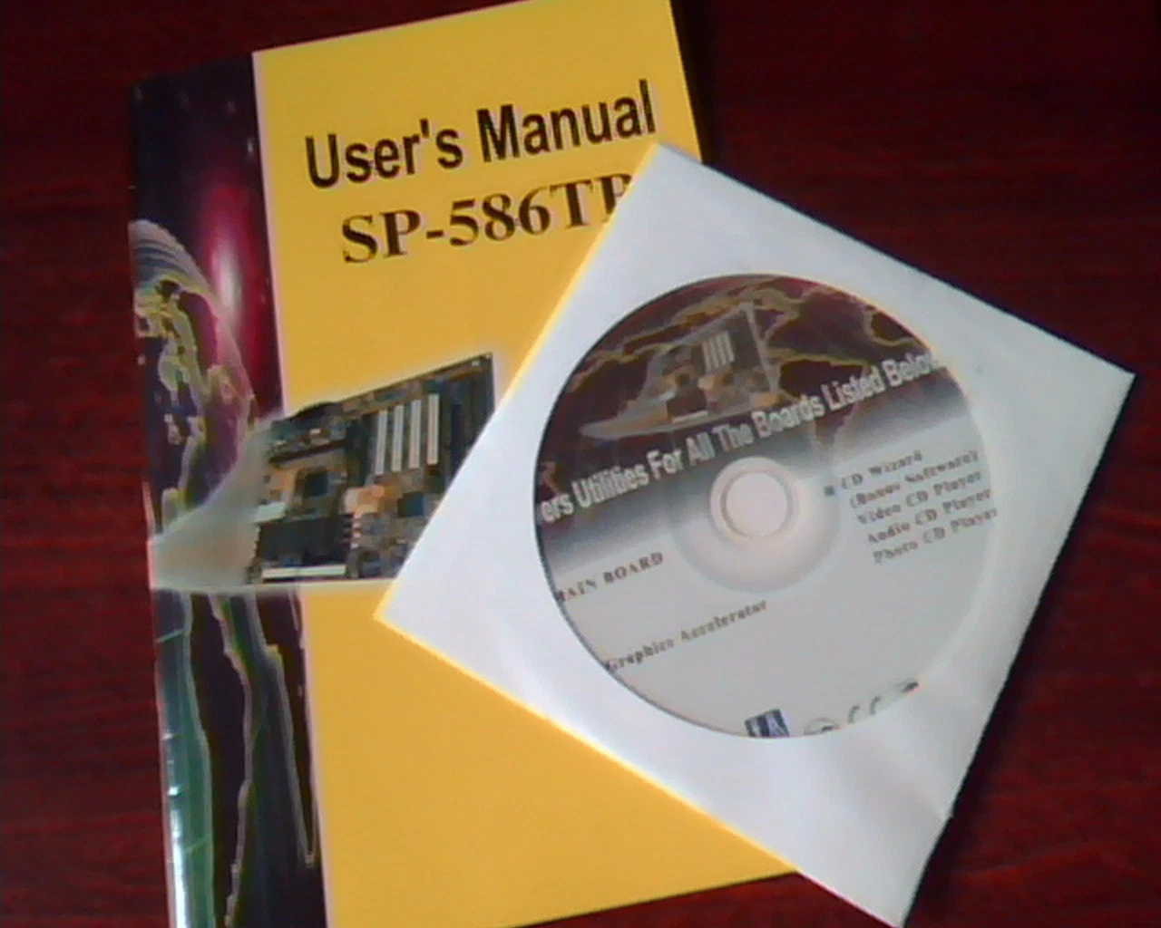 SP-586TB Mainboard User's Manual Guide WITH CD drivers utilities