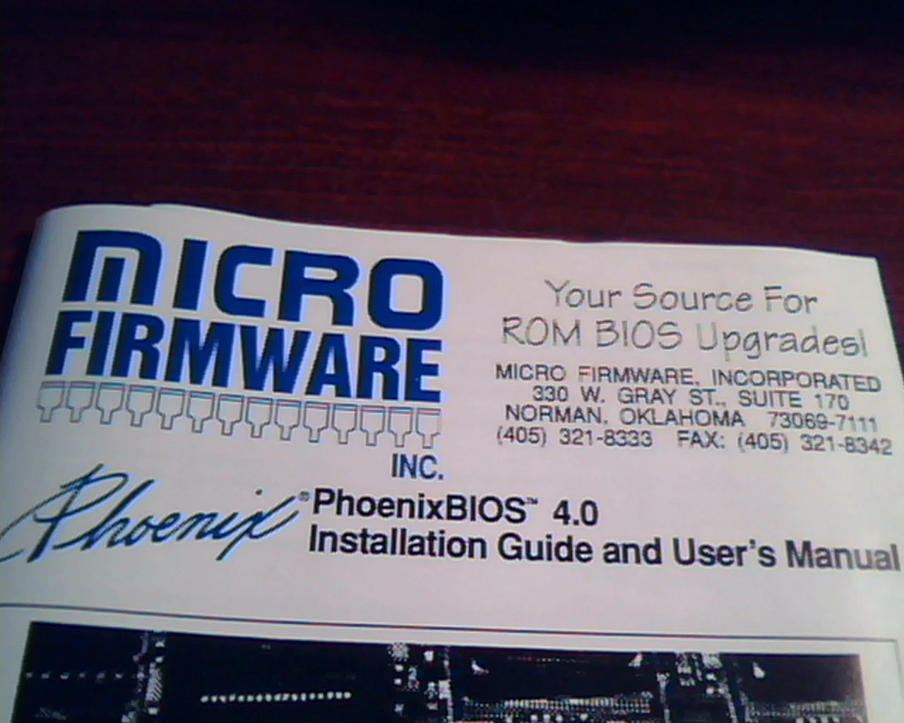 Micro Firmware PhoenixBIOS 4.0 Installation Guide and User's Manual ROM - image 2