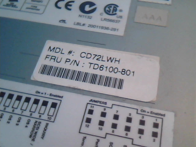SCSI DAT Tape Drive Quantum CD72LWH TD6100-801 DELL 68p - image 2