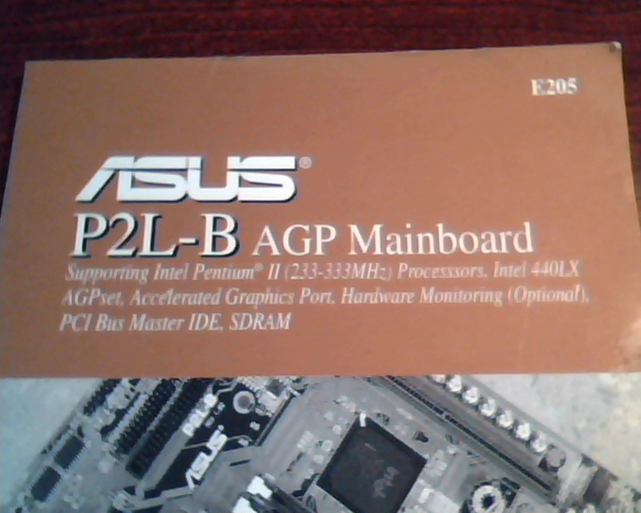 ASUS P2L-B AGP Mainboard - User's Manual Guide E205 - image 2
