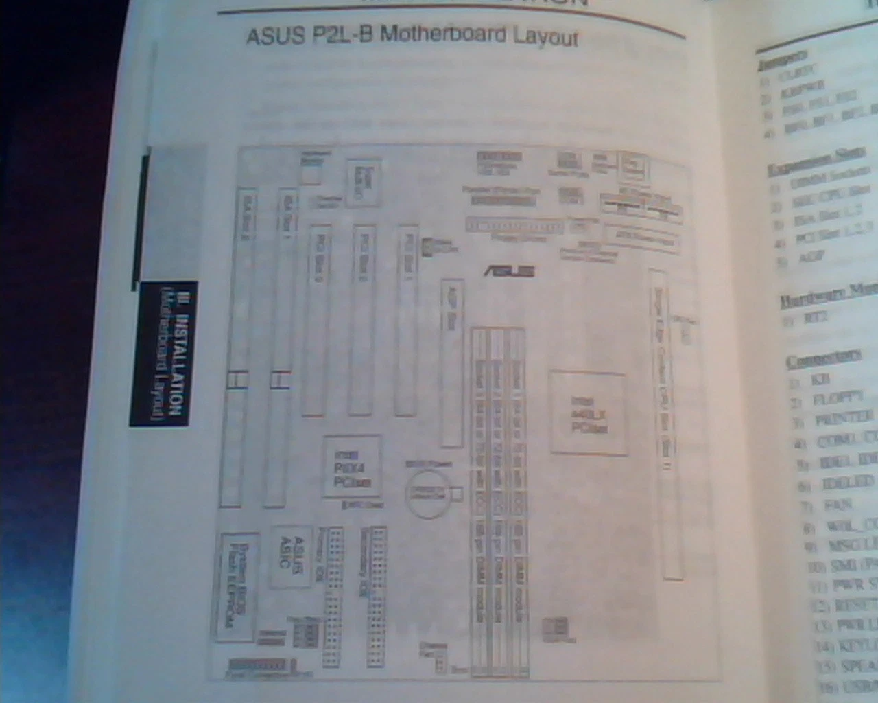 ASUS P2L-B AGP Mainboard - User's Manual Guide E205 - image 3