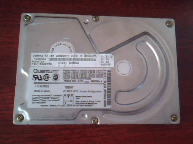 Hard Disk Drive IDE Quantum 1080AT FB10A011 Rev 03-F FB10A341 03-J 06H8726