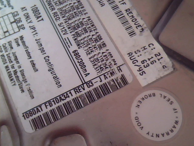 Hard Disk Drive IDE Quantum 1080AT FB10A011 Rev 03-F FB10A341 03-J 06H8726 - image 3