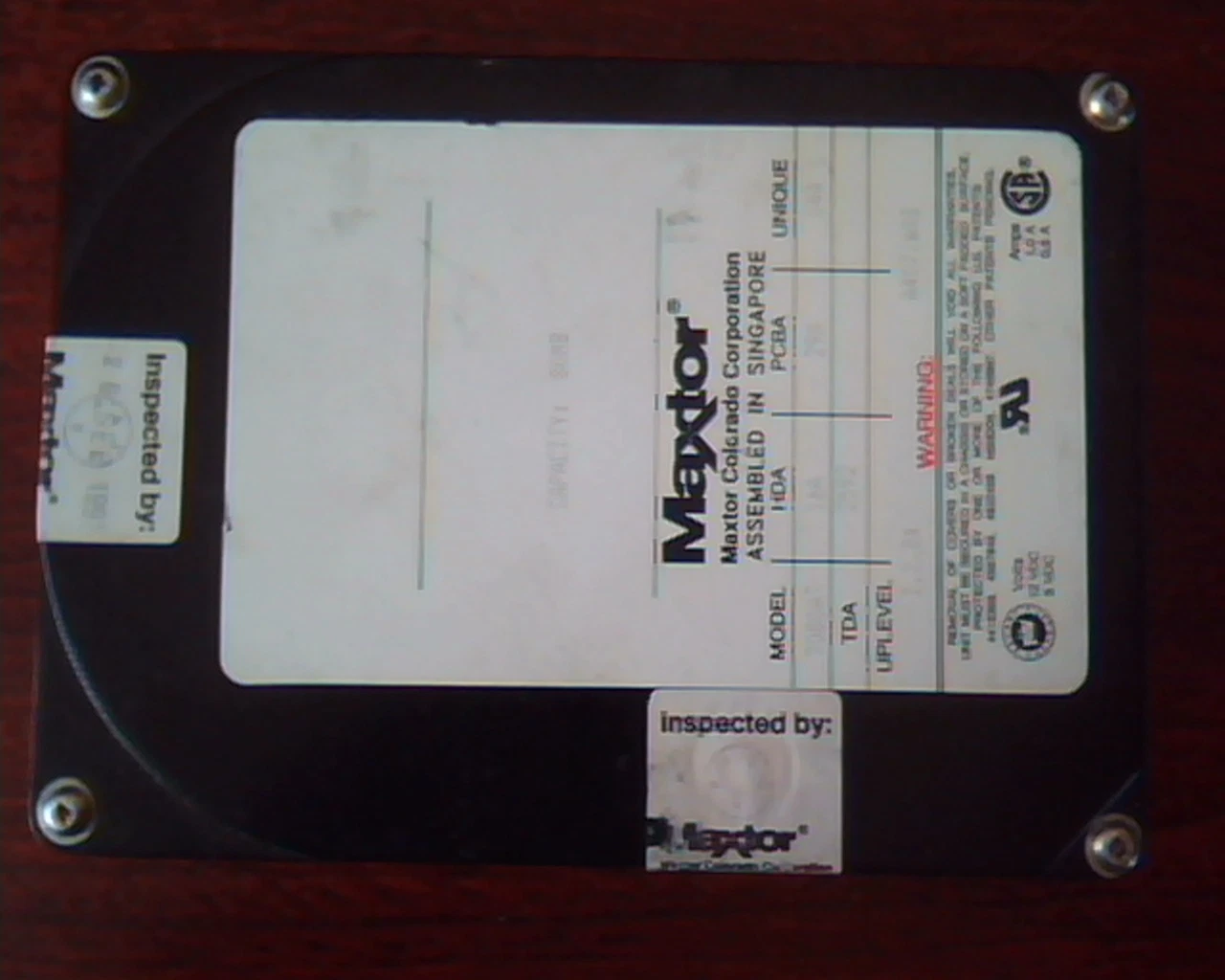 Hard Disk Drive IDE Maxtor 7080AT 16A 29A 04A 2592 80MG