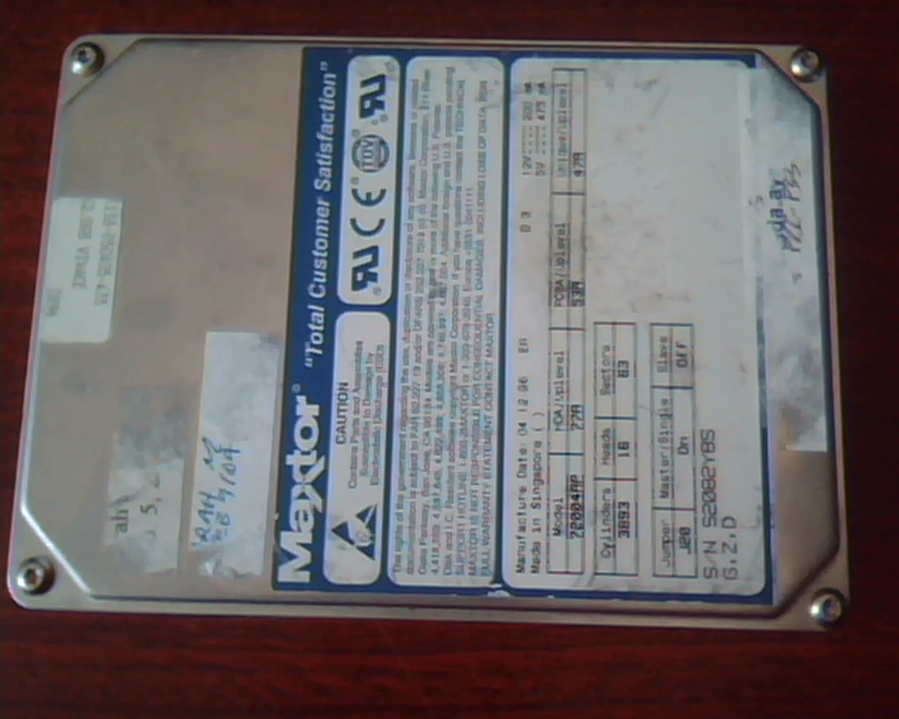 Hard Disk Drive IDE Maxtor 72004RP 77A 53A 47A
