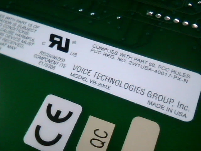 VB-2009-MI2 VTG VB-200X NT/8400 Nortel PBX ISA Intel Card - image 3