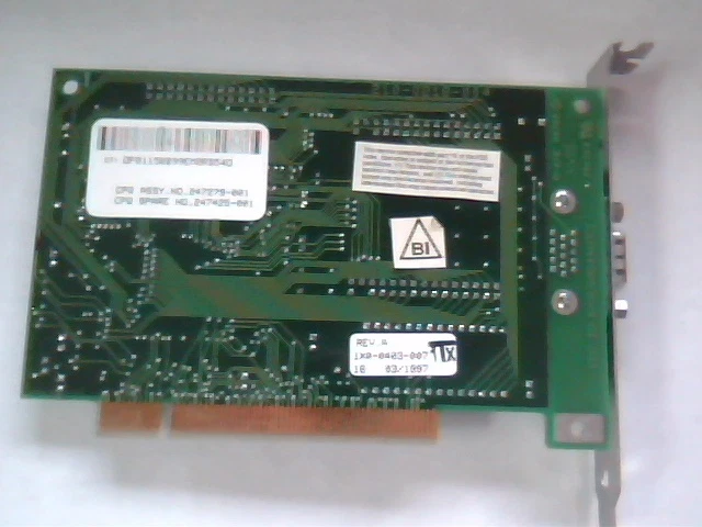 Compaq Nitro 64V STB Video Card 2MB 247279-001 V1.1 VGA CL-GD5446 Cirrus Logic - image 7