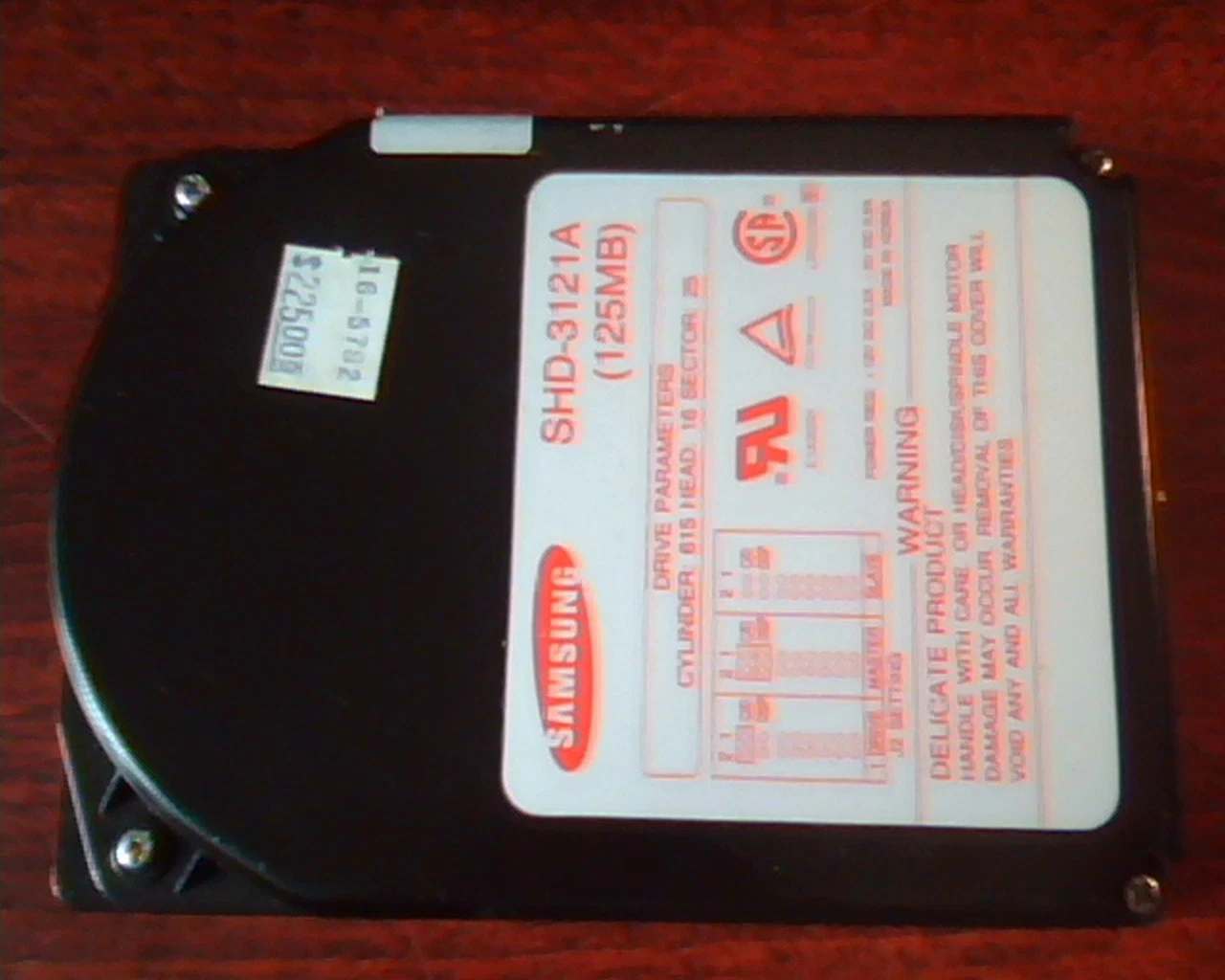 Hard Disk Drive IDE Samsung SHD-3121A 125MB J1FC909855