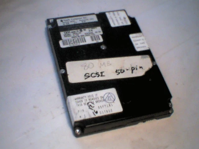 Hard Disk Drive SCSI IBM Apple WDS-L80 80MB 49G0812 95F7181 50-pin