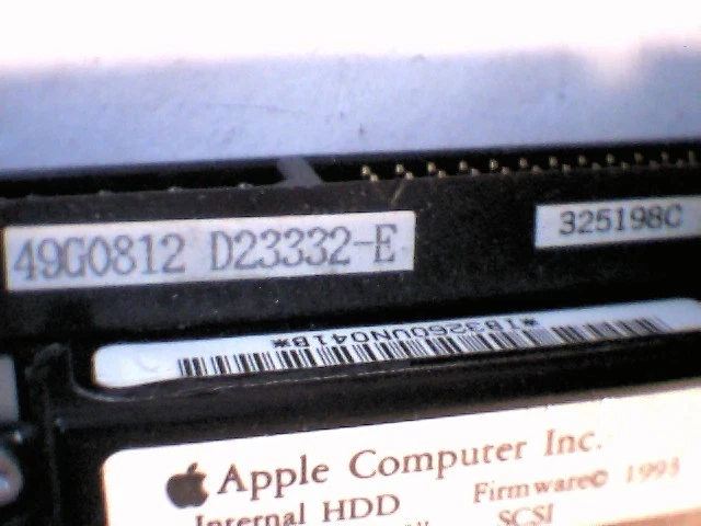 Hard Disk Drive SCSI IBM Apple WDS-L80 80MB 49G0812 95F7181 50-pin - image 5
