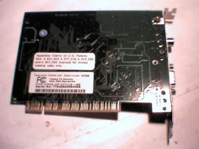 Creative CT7240 Dxr3 DVD Encore Decoder PCI card with cable SPDIF OUT TV - image 3