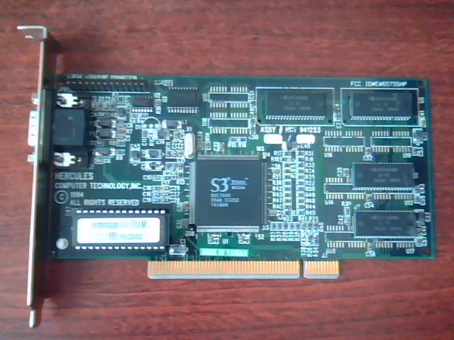 Hercules Terminator 64 DRAM PCI VideoGraphics Card S3