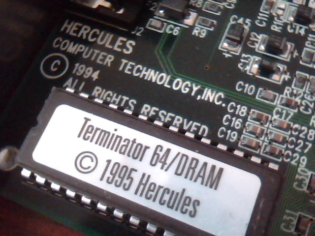 Hercules Terminator 64 DRAM PCI VideoGraphics Card S3 - image 2