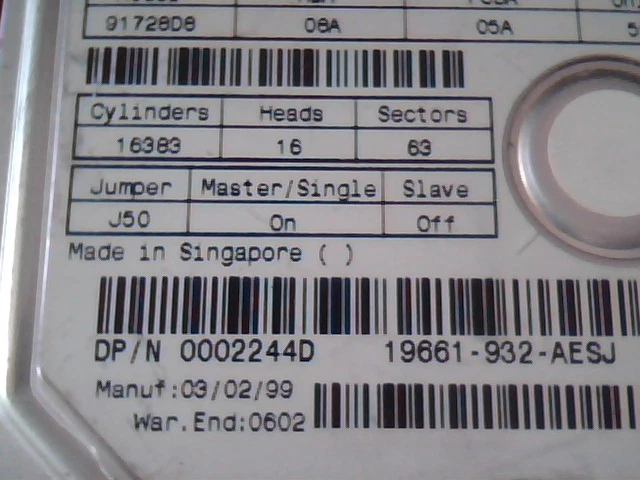 Hard Disk Drive Maxtor 91728D8 GAS54112 HDD 06A 05A 55A 0002244D - image 4