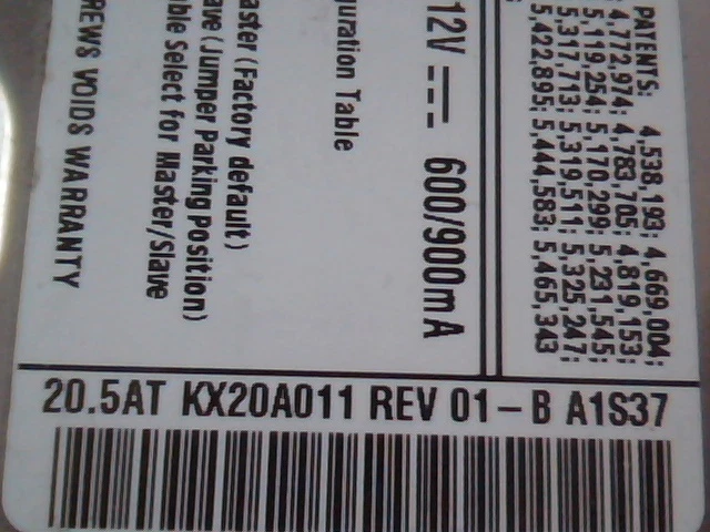 Hard Disk Drive Quantum Fireball Plus KX KX20A011 HDD - image 2