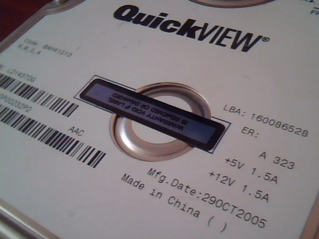 Hard Disk Drive IDE Maxtor QuickView DiamondMax 10 6L080P0 80GB BAH41G10 - image 3