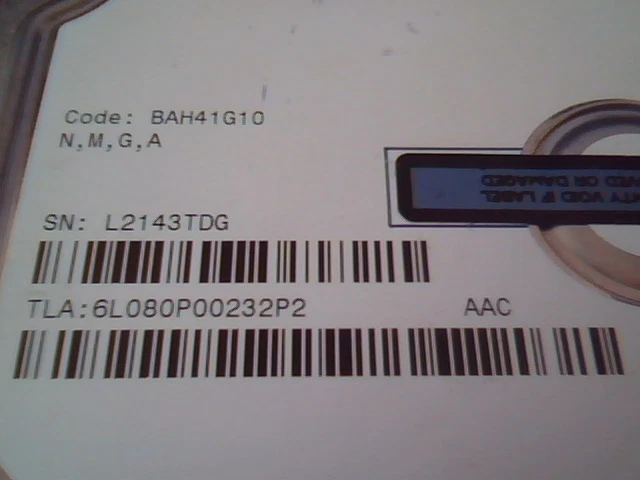 Hard Disk Drive IDE Maxtor QuickView DiamondMax 10 6L080P0 80GB BAH41G10 - image 4