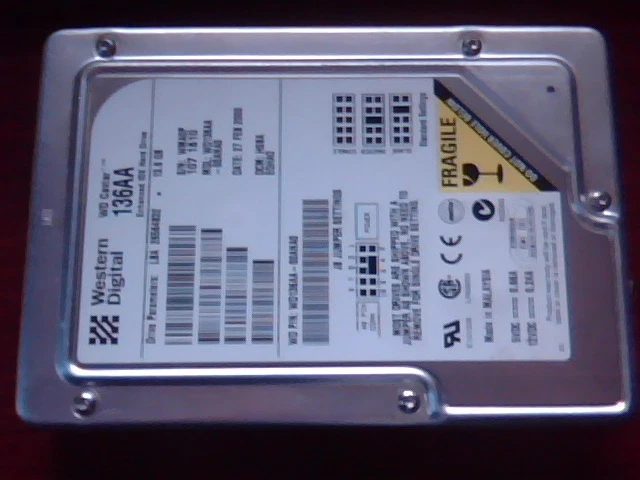 Hard Drive Western Digital Caviar WD136AA-00ANA0 IDE WD136AA 26564832 - image 2