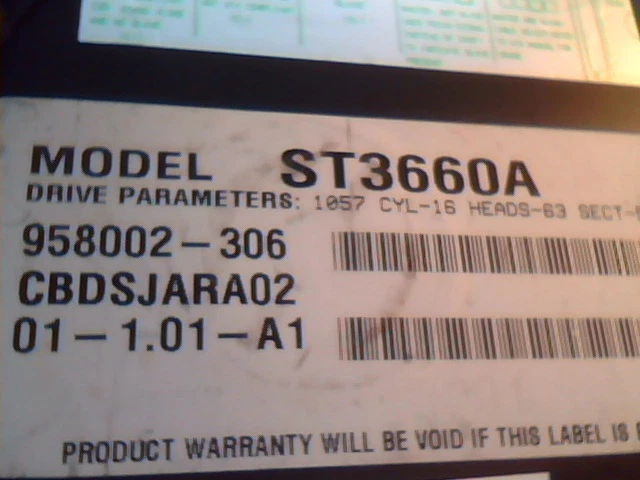 Hard Drive Seagate ST3660A CBDSJARA02 01-1.01-A1 HDD 958002-306 - image 2
