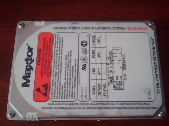 Hard Disk Drive Maxtor 7270SR HDD 07P1 10P1 48P1 C,D,C