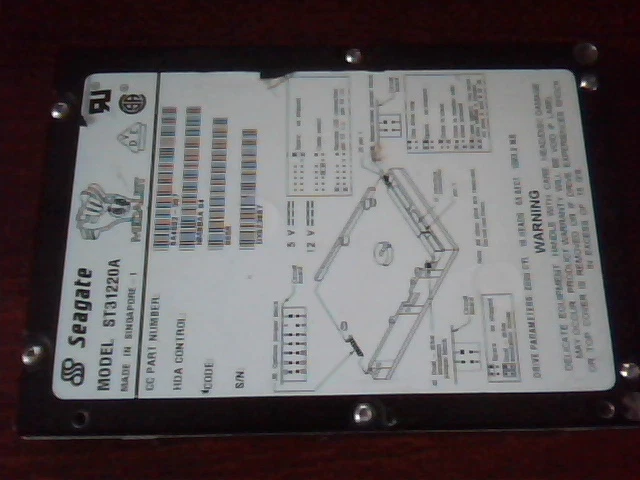 Hard Disk Drive Seagate ST31220A 9A4002-307 0658 Medalist - image 2